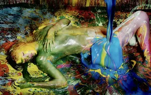 Body Painted Celebs. / bodypaintqueen nude photo #0053