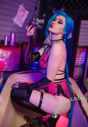 Jinx Cosplay Arcane / LeagueLegends / jinxedyumeria nude photo #0004