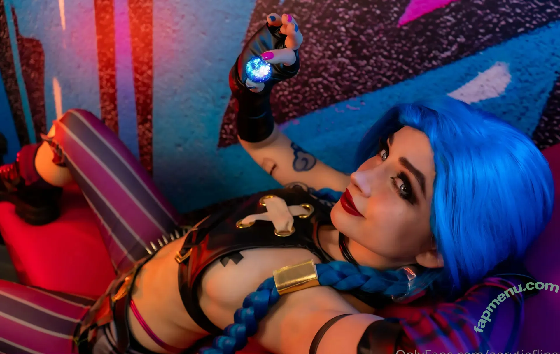 Jinx Cosplay Arcane nude photo #0031 (LeagueLegends / jinxedyumeria)