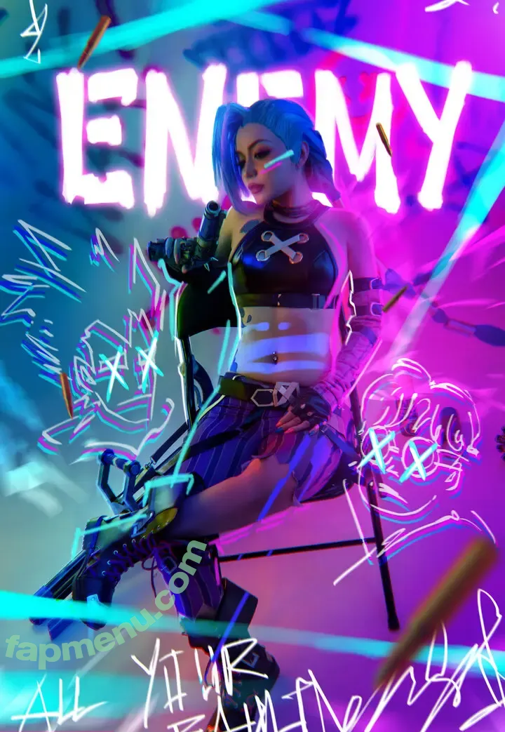 Jinx Cosplay Arcane nude photo #0078 (LeagueLegends / jinxedyumeria)