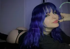 bluehairgothgrl / bluehairedgoth nude photo #0045