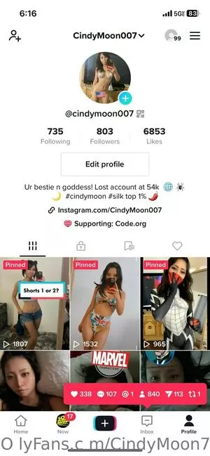 cindymoon7 / cindymoon007 nude photo #0325