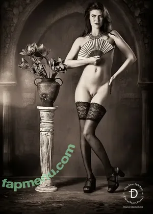German Thin Brunette Model Vanessa Bartsch / vibeswithnessaaa nude photo #0003