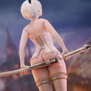 Nier Automata YoRHa / yorha.2.b nude photo #0194