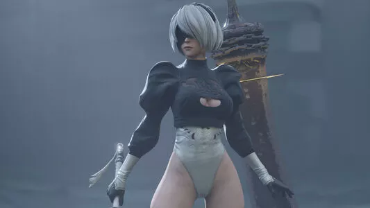 Nier Automata YoRHa / yorha.2.b nude photo #0263