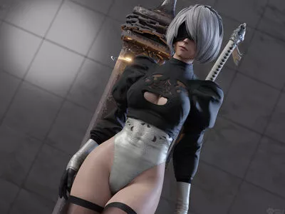 Nier Automata YoRHa / yorha.2.b nude photo #0430