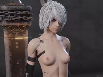 Nier Automata YoRHa / yorha.2.b nude photo #0434