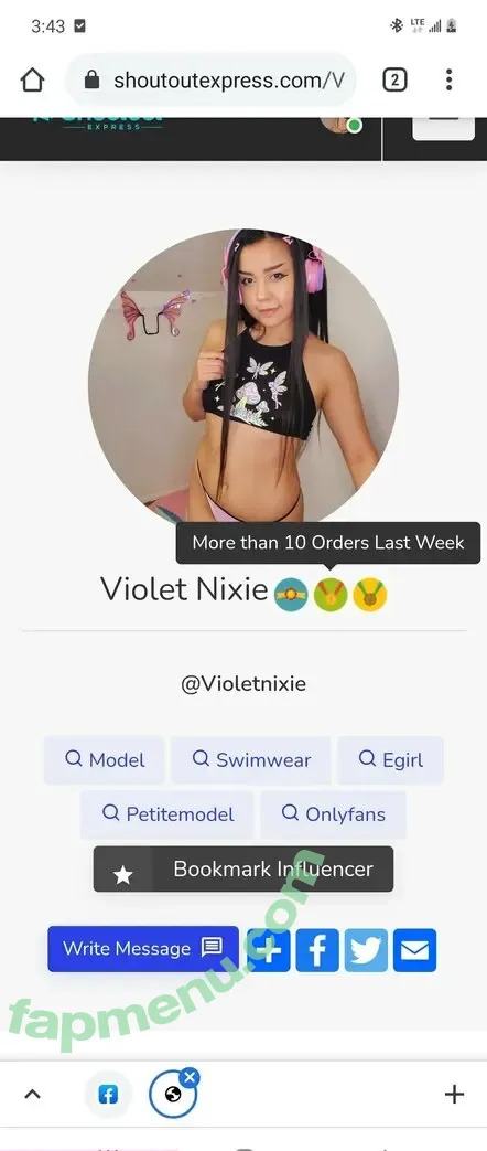 nixiepixiev nude photo #0006 (the_nixie_pixie)