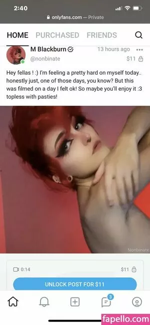 Nonbinate / M Blackburn nude photo #1073
