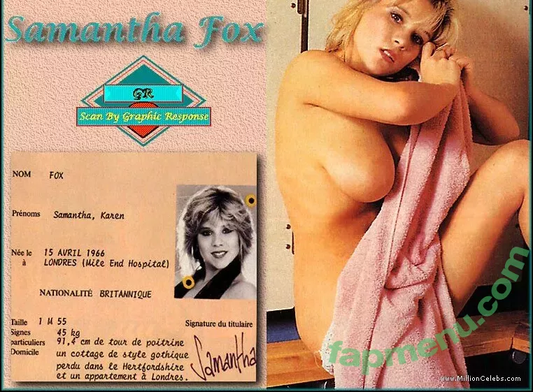 Samantha Fox nude photo #0076 (samanthafoxofficial / samfoxcom / sammyfoxx)